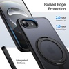 image:imageJETech 360 Rotatable Ring Stand Case for iPhone 17e16e Black  Compatible with MagSafe Translucent Matte Back Stand amp Ring Holder Shockproof ProtectionBlack