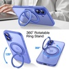 image:imageJETech 360 Rotatable Ring Stand Case for iPhone 17e16e Black  Compatible with MagSafe Translucent Matte Back Stand amp Ring Holder Shockproof ProtectionUltramarine
