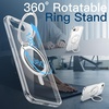 image:imageJETech 360 Rotatable Ring Stand Case for iPhone 17e16e Clear  Compatible with MagSafe Clear Back Stand amp Ring Holder Shockproof ProtectionClear