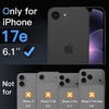 image:imageJETech 3D 9H AntiReflective Screen Protector for iPhone 17 Pro Max  Full Coverage Tempered Glass AR Coating MilitaryGrade Shatterproof SmudgeResistant Easy Install 1PackiPhone 17e16e
