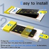 image:imageJETech 3D 9H Screen Protector for iPhone 17 Pro Max 2Pack  Full Coverage Tempered Glass AntiFingerprint AutoAlign Installation CaseFriendlyBlack