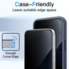 image:imageJETech 3D 9H Screen Protector for iPhone 17 Pro Max 2Pack  Full Coverage Tempered Glass AntiFingerprint AutoAlign Installation CaseFriendlyBlack