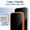 image:imageJETech 3D 9H Screen Protector for iPhone 17 Pro Max 2Pack  Full Coverage Tempered Glass AntiFingerprint AutoAlign Installation CaseFriendlyBlack