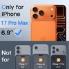 image:imageJETech 3D 9H Screen Protector for iPhone 17 Pro Max 2Pack  Full Coverage Tempered Glass AntiFingerprint AutoAlign Installation CaseFriendlyBlack