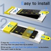 image:imageJETech 3D 9H Screen Protector for iPhone 17 Pro Max 2Pack  Full Coverage Tempered Glass AntiFingerprint AutoAlign Installation CaseFriendlyBlack