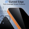 image:imageJETech 3D 9H Screen Protector for iPhone 17 Pro Max 2Pack  Full Coverage Tempered Glass AntiFingerprint AutoAlign Installation CaseFriendlyBlack