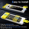 image:imageJETech 3D 9H Screen Protector for iPhone 17 Pro Max 2Pack  Full Coverage Tempered Glass AntiFingerprint AutoAlign Installation CaseFriendlyClear