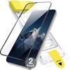 image:imageJETech 3D 9H Screen Protector for iPhone 17 Pro Max 2Pack  Full Coverage Tempered Glass AntiFingerprint AutoAlign Installation CaseFriendlyClear