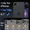 image:imageJETech 3D 9H Screen Protector for iPhone 17 Pro Max 2Pack  Full Coverage Tempered Glass AntiFingerprint AutoAlign Installation CaseFriendlyClear
