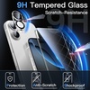 image:imageJETech 5 in 1 Case for iPhone 17 Pro Max AntiYellowing Clear  2 Tempered Glass Screen Protectors 2 Camera Lens Protectors Shockproof Bumper Phone CoverClear