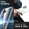 image:imageJETech 5 in 1 Case for iPhone 17 Pro Max AntiYellowing Clear  2 Tempered Glass Screen Protectors 2 Camera Lens Protectors Shockproof Bumper Phone CoverClear