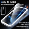 image:imageJETech 5 in 1 Case for iPhone 17 Pro Max AntiYellowing Clear  2 Tempered Glass Screen Protectors 2 Camera Lens Protectors Shockproof Bumper Phone CoverBlack