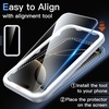 image:imageJETech 5 in 1 Case for iPhone 17 Pro Max AntiYellowing Clear  2 Tempered Glass Screen Protectors 2 Camera Lens Protectors Shockproof Bumper Phone CoverBlack