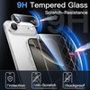 image:imageJETech 5 in 1 Case for iPhone 17 Pro Max AntiYellowing Clear  2 Tempered Glass Screen Protectors 2 Camera Lens Protectors Shockproof Bumper Phone CoverClear