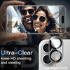 image:imageJETech 5 in 1 Case for iPhone 17 Pro Max AntiYellowing Clear  2 Tempered Glass Screen Protectors 2 Camera Lens Protectors Shockproof Bumper Phone CoverClear