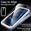 image:imageJETech 5 in 1 Case for iPhone 17 Pro Max AntiYellowing Clear  2 Tempered Glass Screen Protectors 2 Camera Lens Protectors Shockproof Bumper Phone CoverClear