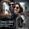 image:imageJETech 5 in 1 Case for iPhone 17 Pro Max AntiYellowing Clear  2 Tempered Glass Screen Protectors 2 Camera Lens Protectors Shockproof Bumper Phone CoverBlack