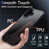 image:imageJETech 5 in 1 Matte Case for iPhone 17 Pro Max Black  2 Tempered Glass Screen Protectors 2 Camera Lens Protectors Translucent Back Protective Phone CoverBlack