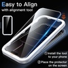 image:imageJETech 5 in 1 Matte Case for iPhone 17 Pro Max Black  2 Tempered Glass Screen Protectors 2 Camera Lens Protectors Translucent Back Protective Phone CoverBlack