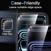 image:imageJETech 9H Screen Protector for iPhone 17 Pro Smooth Curved Edge 3Pack  Black Border Design Tempered Glass AutoAlign Installation CaseFriendlyiPhone 17 Pro
