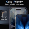 image:imageJETech AntiReflective 9H Screen Protector for iPhone 17 Pro Max 2Pack  AR Coating Full Coverage Black Edge Design Tempered Glass AntiFingerprint AutoAlign Installation CaseFriendlyiPhone 17