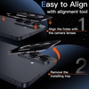 image:imageJETech Camera Lens Protector for Samsung Galaxy S26 Black 1 Set  9H Tempered Glass Metal Individual Ring Cover Easy Installation Tray HD ClearGalaxy S26