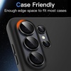 image:imageJETech Camera Lens Protector for Samsung Galaxy S26 Black 1 Set  9H Tempered Glass Metal Individual Ring Cover Easy Installation Tray HD ClearGalaxy S26 Ultra