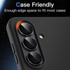 image:imageJETech Camera Lens Protector for Samsung Galaxy S26 Black 1 Set  9H Tempered Glass Metal Individual Ring Cover Easy Installation Tray HD ClearGalaxy S26