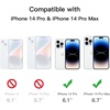 image:imageJETech Camera Lens Protector for iPhone 1414 Plus 3Pack  9H Tempered Glass HD Clear AntiScratch Protection Night Shot Compatible CaseFriendlyiPhone 14 Pro14 Pro Max