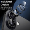 image:imageJETech Camera Lens Protector for iPhone 17 Black 1 Set  9H Tempered Glass Metal Individual Ring Cover Easy Installation Tray HD ClearBlack