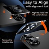 image:imageJETech Camera Lens Protector for iPhone 17 Black 1 Set  9H Tempered Glass Metal Individual Ring Cover Easy Installation Tray HD ClearBlack