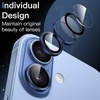 image:imageJETech Camera Lens Protector for iPhone 17 Black 1 Set  9H Tempered Glass Metal Individual Ring Cover Easy Installation Tray HD ClearBlue