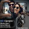 image:imageJETech Camera Lens Protector for iPhone 17 Pro Max Orange 1Pack  FullCoverage 9H Tempered Glass Matte Metal Finish CaseFriendly HD ClearBlack