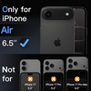 image:imageJETech Camera Lens Protector for iPhone 17 Pro Max Orange 1Pack  FullCoverage 9H Tempered Glass Matte Metal Finish CaseFriendly HD ClearBlack