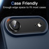 image:imageJETech Camera Lens Protector for iPhone 17 Pro Max Orange 1Pack  FullCoverage 9H Tempered Glass Matte Metal Finish CaseFriendly HD ClearBlack