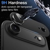 image:imageJETech Camera Lens Protector for iPhone 17 Pro Max Orange 1Pack  FullCoverage 9H Tempered Glass Matte Metal Finish CaseFriendly HD ClearBlack