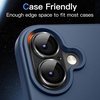 image:imageJETech Camera Lens Protector for iPhone 17 Pro Max Orange 1Pack  FullCoverage 9H Tempered Glass Matte Metal Finish CaseFriendly HD ClearBlack