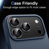 image:imageJETech Camera Lens Protector for iPhone 17 Pro Max Orange 1Pack  FullCoverage 9H Tempered Glass Matte Metal Finish CaseFriendly HD ClearBlack
