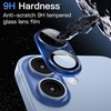 image:imageJETech Camera Lens Protector for iPhone 17 Pro Max Orange 1Pack  FullCoverage 9H Tempered Glass Matte Metal Finish CaseFriendly HD ClearBlue