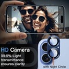 image:imageJETech Camera Lens Protector for iPhone 17 Pro Max Orange 1Pack  FullCoverage 9H Tempered Glass Matte Metal Finish CaseFriendly HD ClearBlue