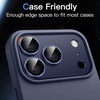 image:imageJETech Camera Lens Protector for iPhone 17 Pro Max Orange 1Pack  FullCoverage 9H Tempered Glass Matte Metal Finish CaseFriendly HD ClearDeep Blue