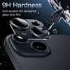 image:imageJETech Camera Lens Protector for iPhone 17 Pro Max Orange 1Pack  FullCoverage 9H Tempered Glass Matte Metal Finish CaseFriendly HD ClearMidnight