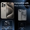 image:imageJETech Camera Lens Protector for iPhone 17 Pro Max Orange 1Pack  FullCoverage 9H Tempered Glass Matte Metal Finish CaseFriendly HD ClearNatural Titanium