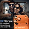 image:imageJETech Camera Lens Protector for iPhone 17 Pro Max Orange 1Pack  FullCoverage 9H Tempered Glass Matte Metal Finish CaseFriendly HD ClearOrange