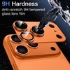 image:imageJETech Camera Lens Protector for iPhone 17 Pro Max Orange 1Pack  FullCoverage 9H Tempered Glass Matte Metal Finish CaseFriendly HD ClearOrange