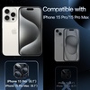 image:imageJETech Camera Lens Protector for iPhone 17 Pro Max Orange 1Pack  FullCoverage 9H Tempered Glass Matte Metal Finish CaseFriendly HD ClearWhite