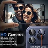 image:imageJETech Camera Lens Protector for iPhone 17 Pro17 Pro Max Orange 1 Set  9H Tempered Glass Metal Individual Ring Cover Easy Installation Tray HD ClearDeep Blue