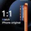 image:imageJETech Camera Lens Protector for iPhone 17 Pro17 Pro Max Orange 1 Set  9H Tempered Glass Metal Individual Ring Cover Easy Installation Tray HD ClearOrange