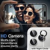 image:imageJETech Camera Lens Protector for iPhone 17 Pro17 Pro Max Orange 1 Set  9H Tempered Glass Metal Individual Ring Cover Easy Installation Tray HD ClearSilver