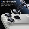 image:imageJETech Camera Lens Protector for iPhone 17 Pro17 Pro Max Orange 1 Set  9H Tempered Glass Metal Individual Ring Cover Easy Installation Tray HD ClearSilver